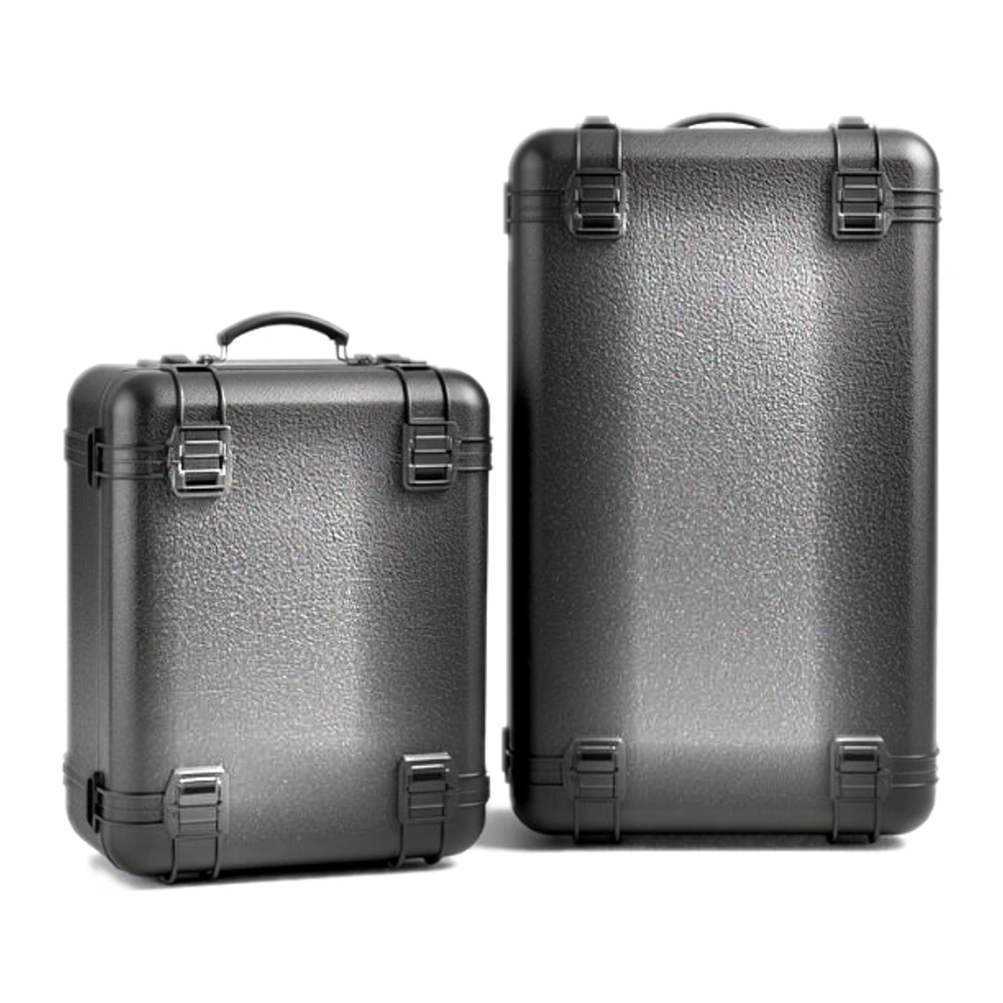 Dos maletines rígidos de transporte de equipo de escena